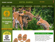 Tablet Screenshot of hotelkanhatreasure.com